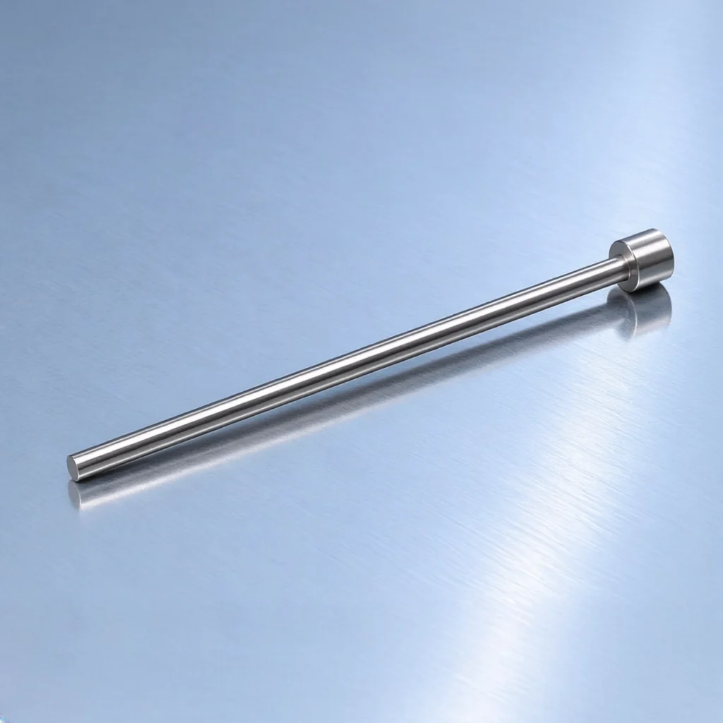 Custom aluminium precision pin manufactured to customer drawing